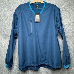 NWT The Weather Apparel Co. V-Neck Pullover w/ Zipper Off Sleeves for Vest- Sz L